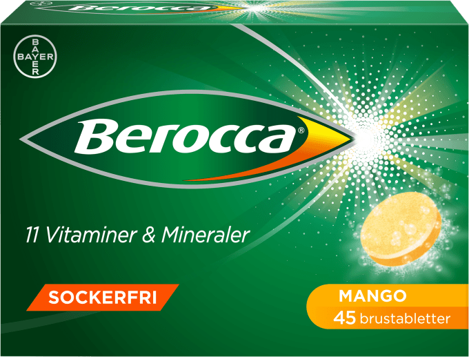 Berocca Energy Mango Brustablett 45 st Berocca