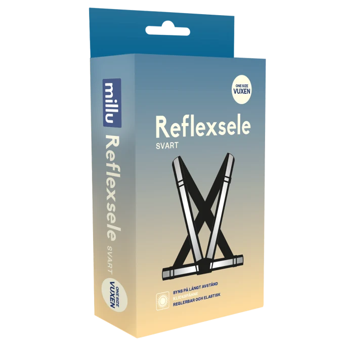 Millu Reflexsele Svart Vuxen 1 st Millu