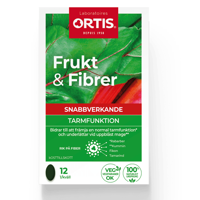 Frukt & Fibrer Forte Tablett 12 st Frukt & Fibrer