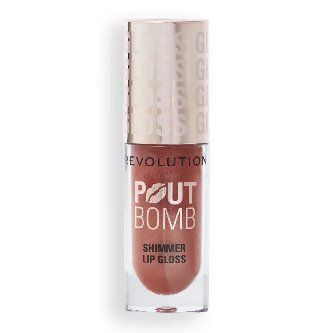 Revolution Pout Bomb Shimmer Gloss 4,5ml Nude Glow Revolution