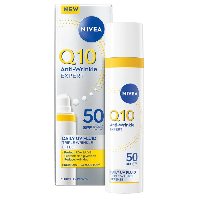 Nivea Q10 Anti-Wrinkle Expert Daily UV Fluid SPF50 40 ml Nivea