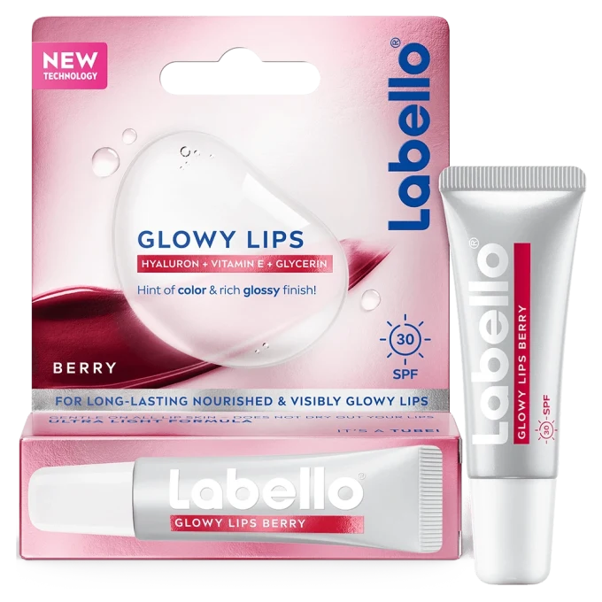Labello Glowy Lips Berry Tinted SPF30 10 ml Labello