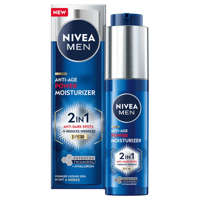Nivea Men Luminous Anti-Age Power 2in1 Moisturiser SPF30 50 ml Nivea