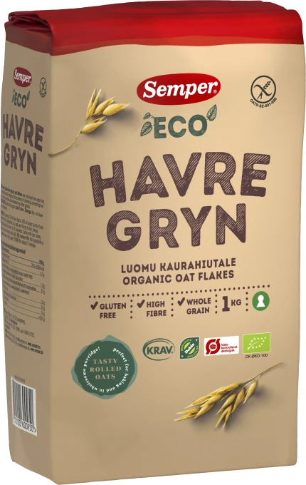 Semper EKO Glutenfria HAVREGRYN 1 kg Semper