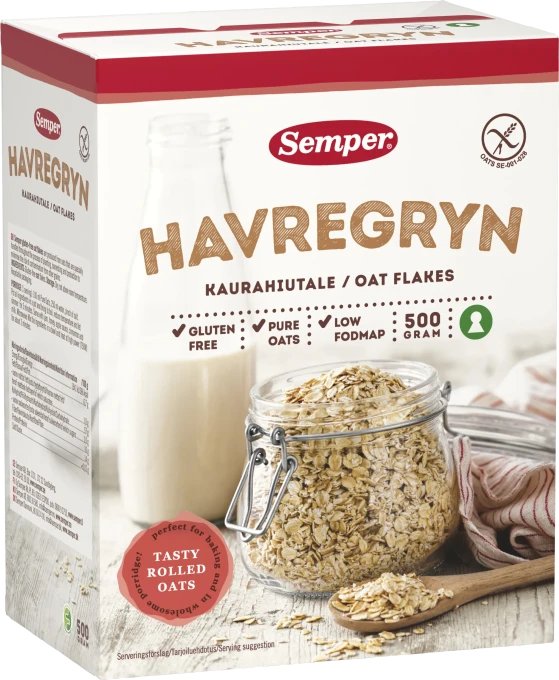Semper glutenfria Havregryn 500 g Semper