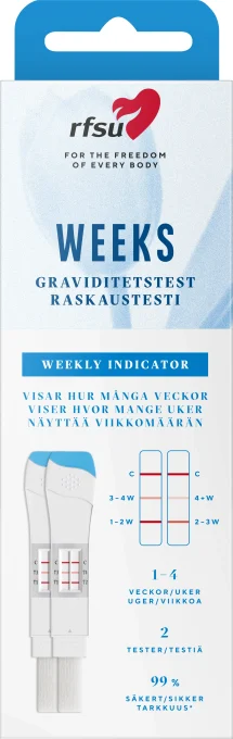 RFSU Weeks Graviditetstest Veckoindikator 2-pack Rfsu