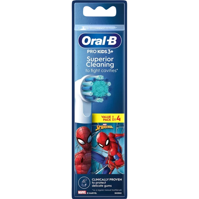 Oral-B Pro Kids Borsthuvuden Spiderman 4 st Oral-B