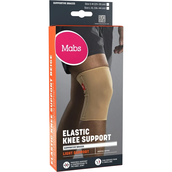 Mabs Elastiskt Knäbandage Beige S/M Mabs