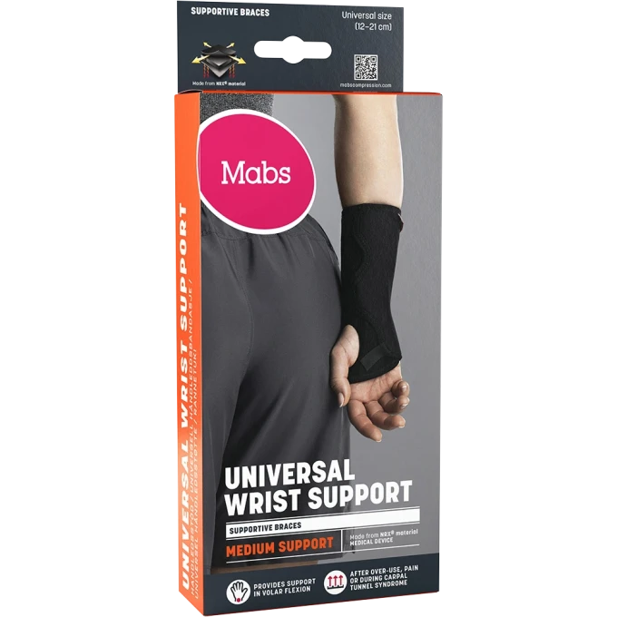 Mabs Handledsstöd Svart Universal Mabs