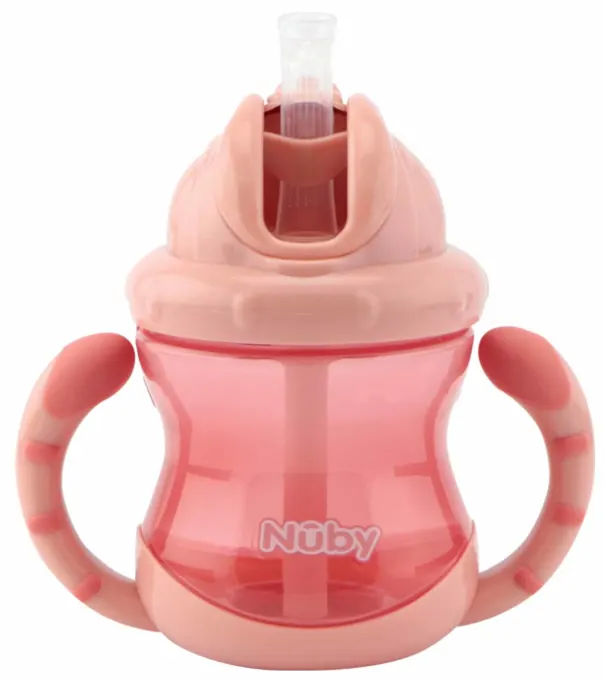 Nuby Flip It Cup Twin Handle 240 ml Rosa Nuby