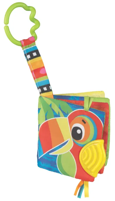 Playgro Jazzy Jungle Teether Book Aktivitetsleksak 3 mån+ Playgro