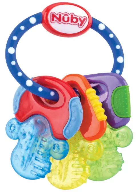 Nuby IcyBite Teether Keys Bitleksak 3 mån+ Blå/Gul/Grön Nuby