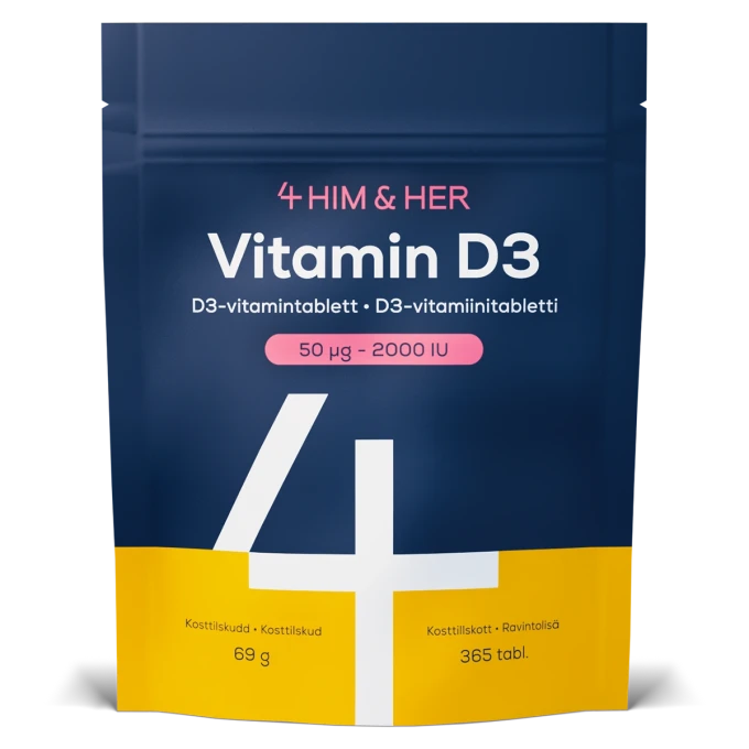 4Him&Her Vitamin D3 2000 IE / 50 µg 365 st 4Him&Her