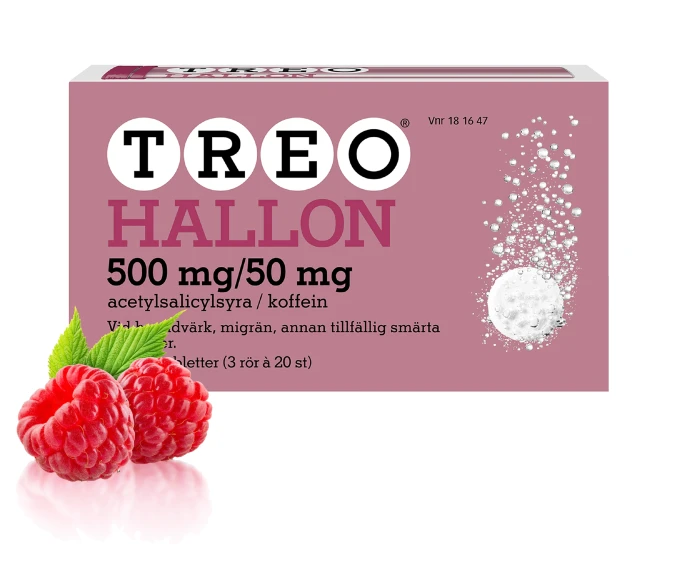 Treo Hallon brustablett 500mg/50mg, 60 (3x20) st Treo