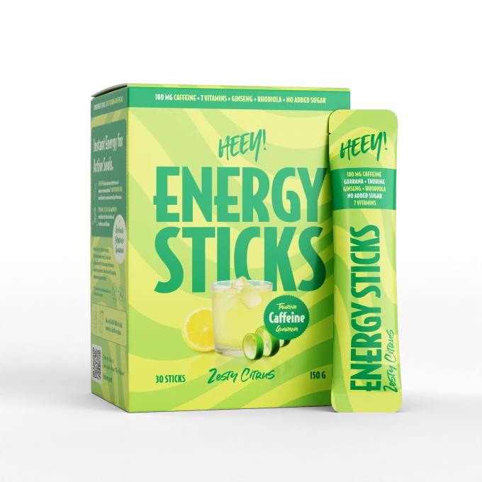 Heey! Energy Sticks Koffein + Guarana Zesty Citrus 30 st Heey!