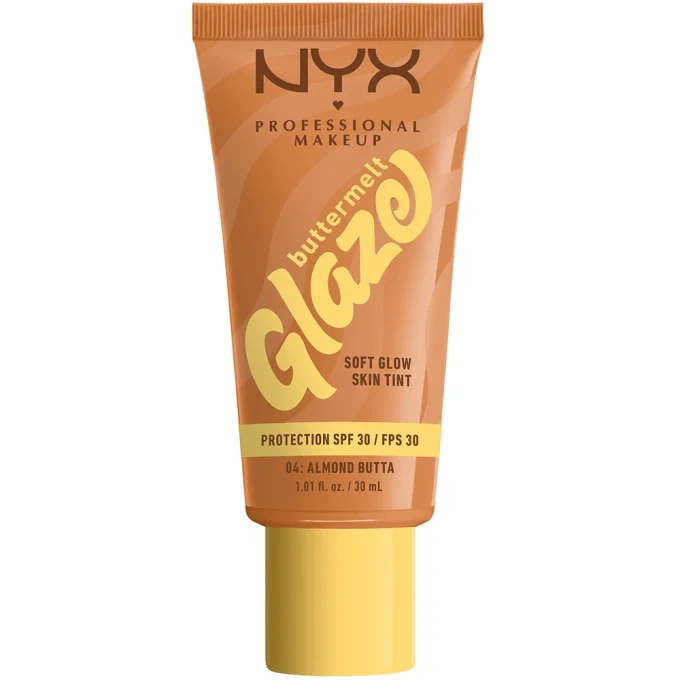 NYX Professional Makeup Buttermelt Glaze Skin Tint SPF30, 30 ml 04 Almond NYX Professional Makeup