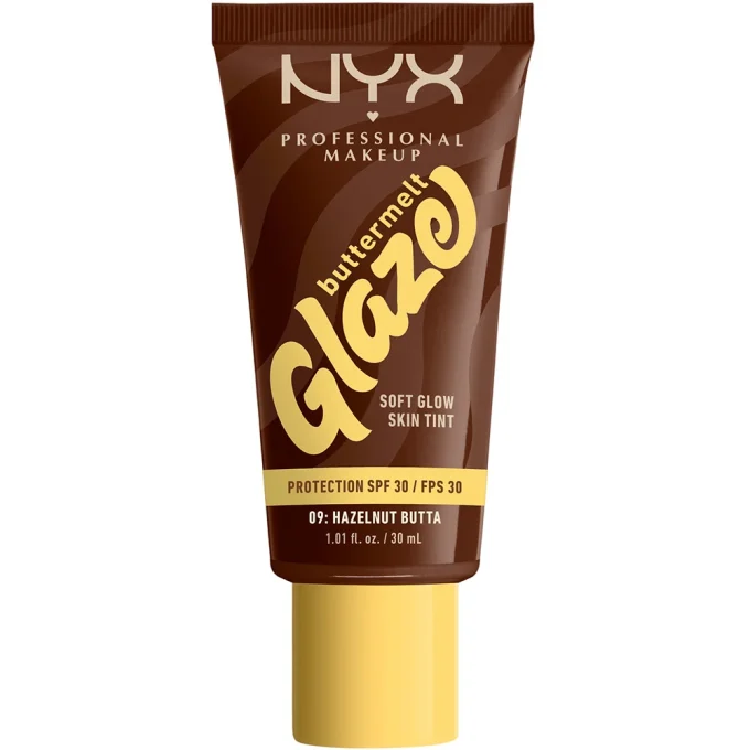 NYX Professional Makeup Buttermelt Glaze Skin Tint SPF30, 30 ml 09 Hazelnut NYX Professional Makeup