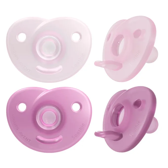 Philips Avent Soothie Napp 0-6 mån Rosa/Ljusrosa 2-pack Philips Avent