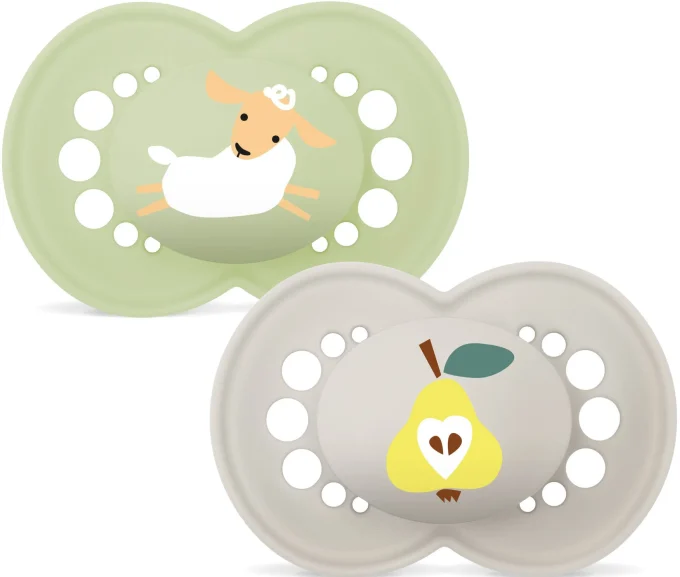 MAM Original Napp 6-16 mån Silk Neutral 2-pack Mam