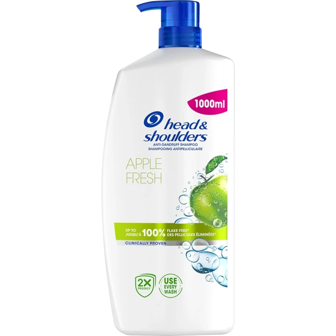 Head & Shoulders Apple Fresh Schampo 1000 ml Head & shoulders