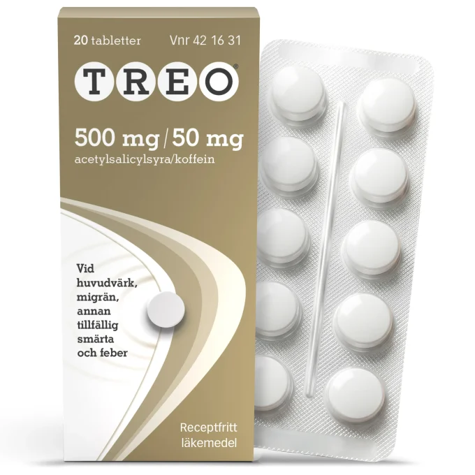 Treo Tablett 500mg/50mg Blister 20 st Treo