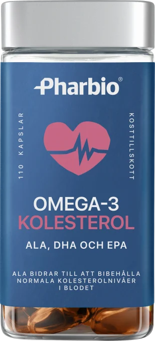Pharbio Omega-3 Kolesterol Kapsel 110 st Pharbio