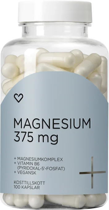 Hjärtats+ Magnesium 375mg Kapsel 100st Hjärtats