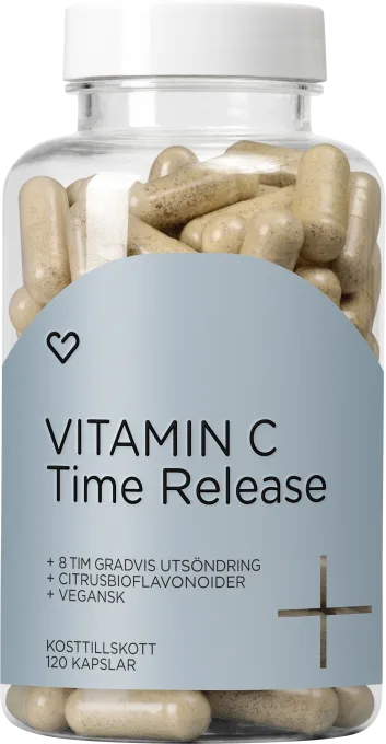 Hjärtats+ Vitamin C Time Release Kapsel 120st Hjärtats
