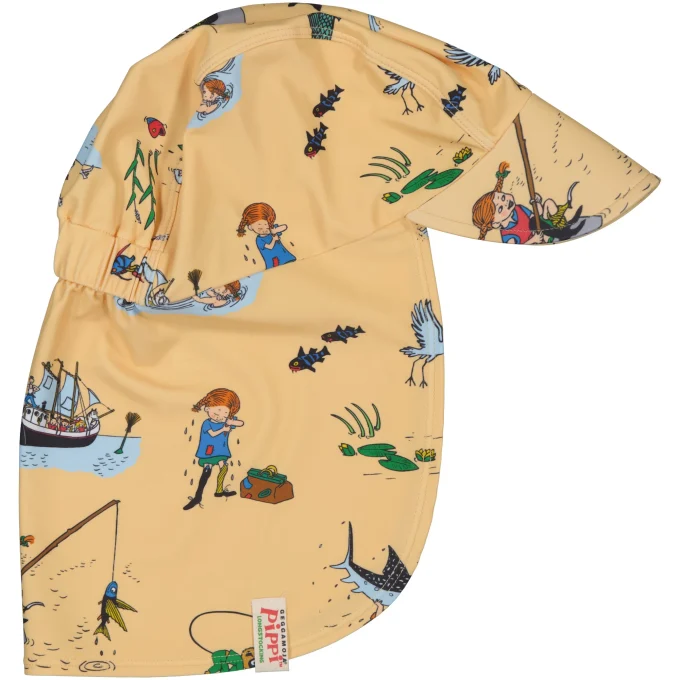 Geggamoja Pippi Långstrump UV-Hat Soft Yellow 10 mån-2 år Geggamoja