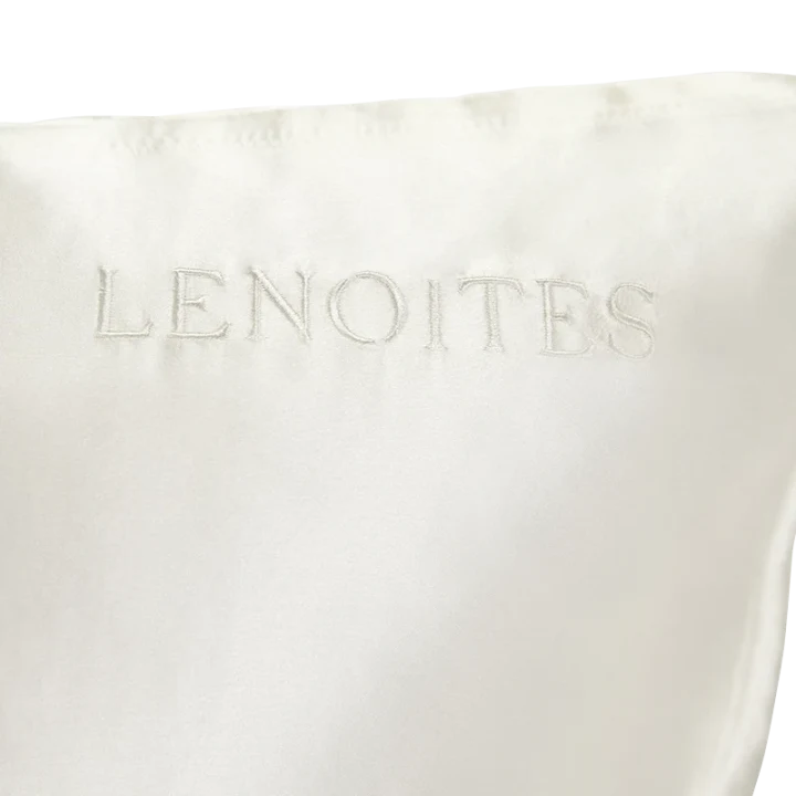 Lenoites Mulberry Silk Pillowcase 50x60 cm White Lenoites