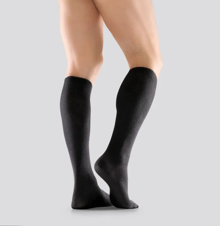 Mabs Thin Cotton Knee Black 1 par S Mabs