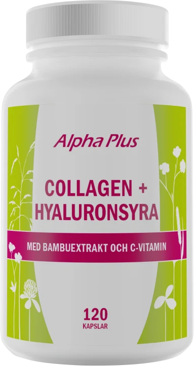 Alpha Plus Collagen + Hyaluronsyra 120 kapslar Alpha Plus