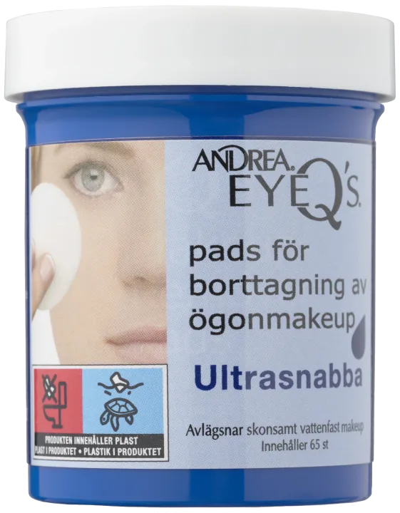 Andrea Eye Q's Ultra Quick Eye MakeUp Remover Pads 65 st Andrea