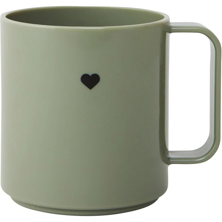 Design Letters Mini Love cup with handle 175ml Forest Green Designletters