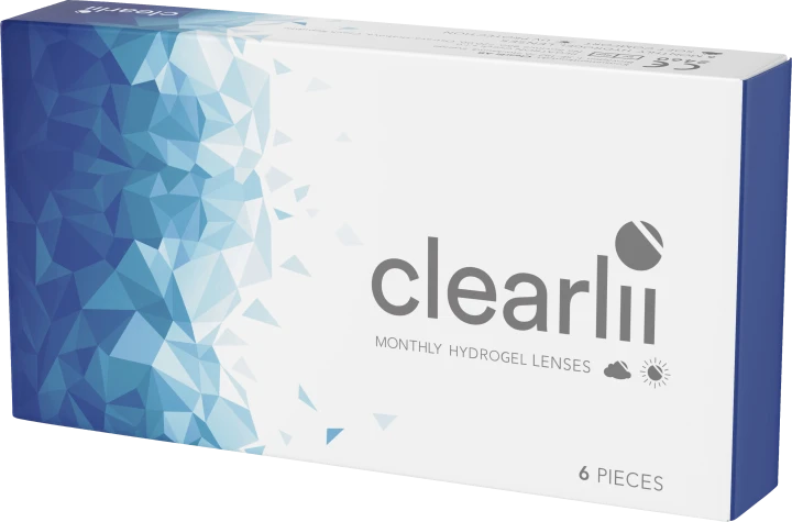 Clearlii Monthly Hydrogel Lenses månadslins 6-pack -1.00 Clearlii