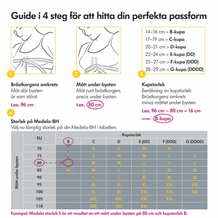 Medela 3-i-1 Amnings- och Pumpnings-BH Vit M Medela