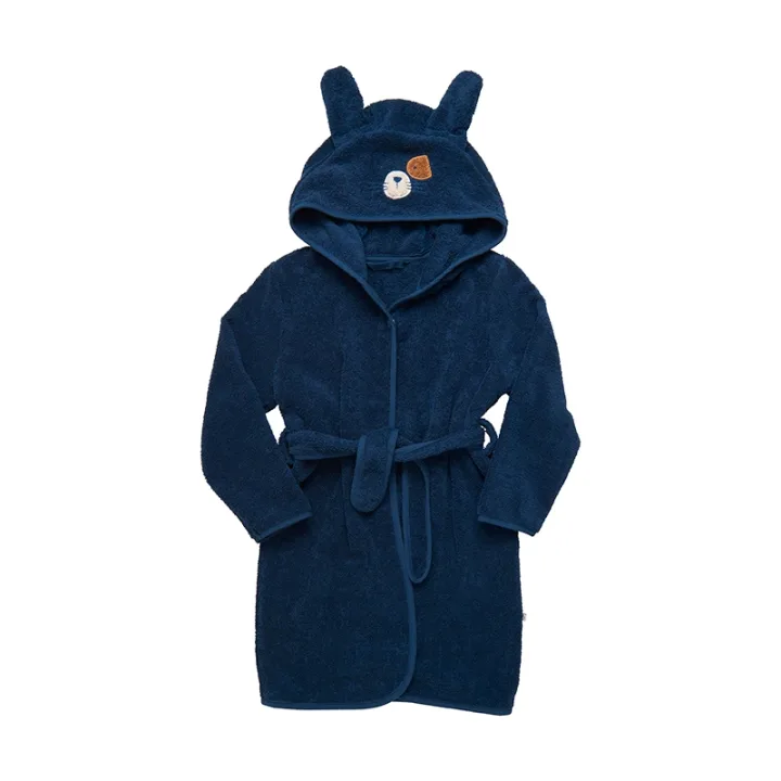 Pippi Organic Bath Robe Dress Blues 86/92 Pippi