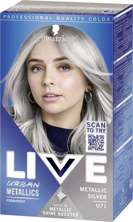 Schwarzkopf Live Intense Color Hårfärg U71 Metallic Silver Schwarzkopf