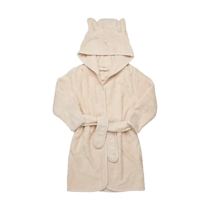 Pippi Organic Bath Robe Sandshell 98/104 Pippi