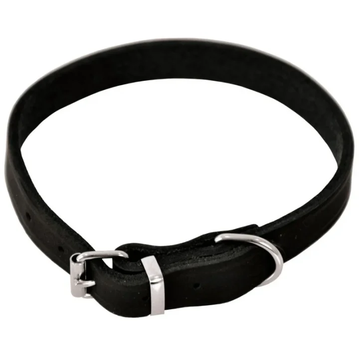 Dogman Halsband Läder Svart 16 mm x 40 cm Dogman