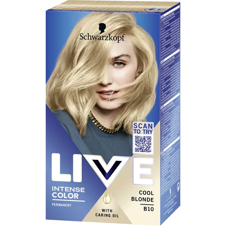 Schwarzkopf Live Intense Color Hårfärg B10 Cool Blonde Schwarzkopf