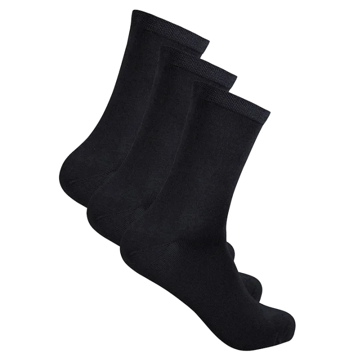 Life Wear Bambustrumpa med Komfortresår 3-pack Svart 34-36 Life Wear