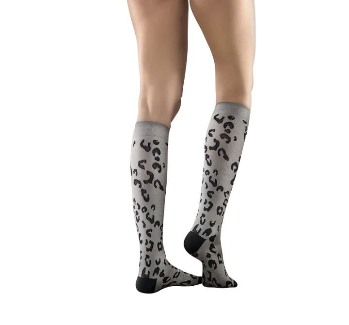 Mabs Cotton Knee Grey Leopard XXL Mabs