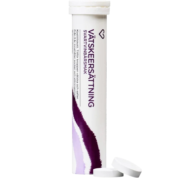 Hjärtats Vätskeersättning Svartvinbär Brustablett 18 st Hjärtats