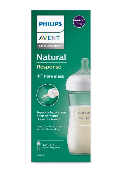 Philips Avent Natural Response Nappflaska Glas 240 ml Philips Avent