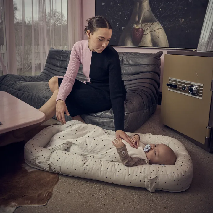 Najell Sovpåse Dot White 0-6 månader Najell