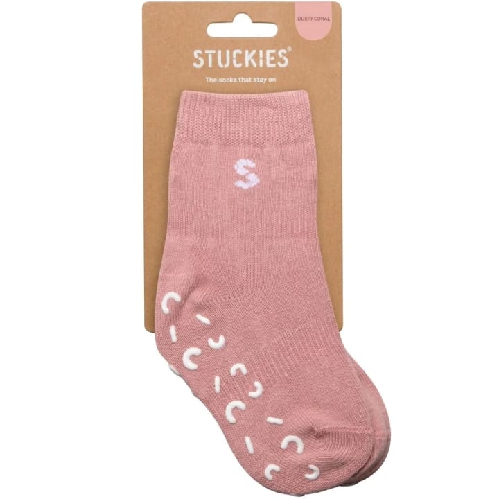 STUCKIES Strumpor i bomull Dusty Coral 1-pack  16/18 STUCKIES