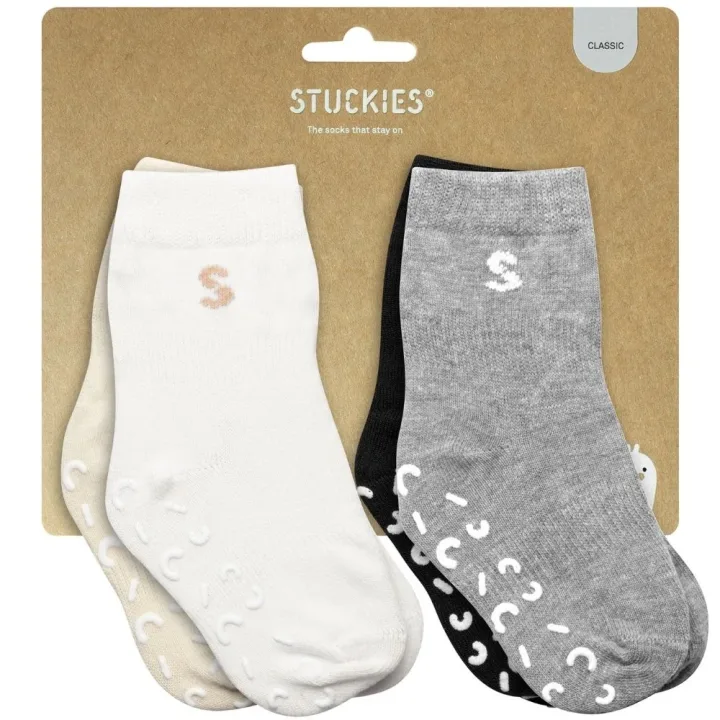 STUCKIES Strumpor i bomull Classic 4-pack  25/27 STUCKIES