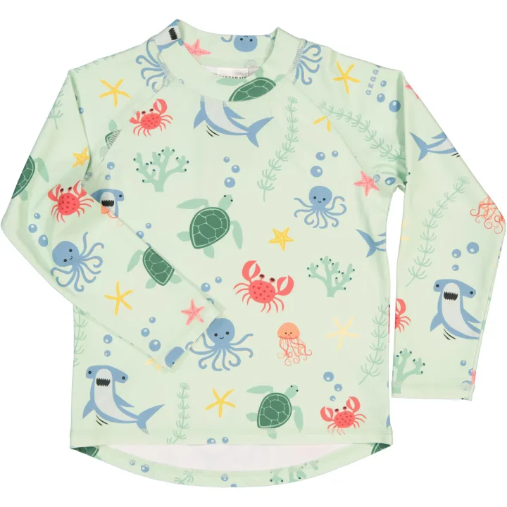 Geggamoja UV-Långärmad Tröja Havsdjur 122/128 Geggamoja