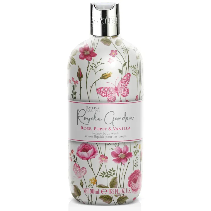 Baylis & Harding Royale Garden Rose, Poppy & Vanilla Body Wash 500 ml Baylis & Harding